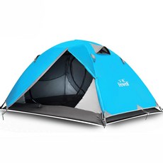 Hewolf-야외 캠핑 텐트 더블 레이어 초경량 2 인용 텐트 사계절 방수 통기성 겨울 텐트 캠핑 하이킹,