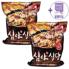 동원 심야식당 와규 스테이크 볶음밥 205G X 6 X 2봉 [아이스박스] + 더메이런알콜티슈, 2개