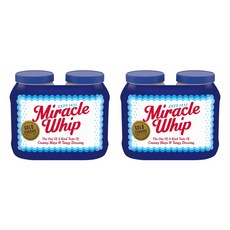 Kraft Miracle Whip Dressing 미국 크래프트 하인즈 미라클 휩 오리지널 드레싱 샌드위치 소스 30oz(850g) 2개입 2팩, 850g, 2개