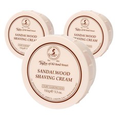 테일러 오브 올드 본드 스트리트 샌달우드 쉐이빙 크림, 150g, 3개