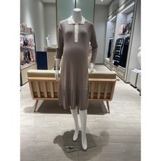 마더피아 간절기용 배색 니트 원피스 ROP2029 1531426, 베이지, 1개