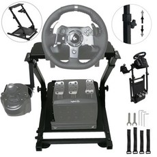 Logitech G25 G27 G29 및 G920 접이식 스티어링 휠 스탠드 용 셀프 캐리어 레이스 스티어링 휠 지지대, 02 USA Warehouse