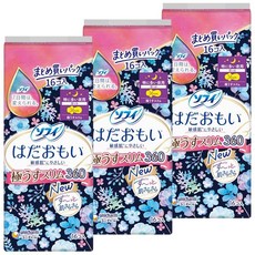 대량구매팩소피하다고우 아주 얇은 슬림 특히 많은 야용 날개 달린 36cm 16개들이 × 3개 세트 (생리용품 냅킨)