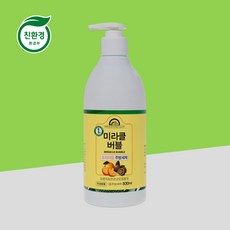 미라클버블 친환경 주방세제 500ml 친환경인증 고시1종 과일야채 세척가능, 1개