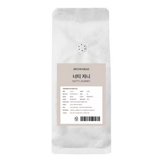 브라운백커피 고소한 맛 홀빈 원두 너티 저니, 1kg, 홀빈(분쇄안함), 1개