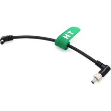 잠금 DC 5.5x2.5mm 스몰리그 아토모스 닌자 V 할랜드 마스 400s 코스모 블랙매직 비디오 어시스트 모니터 Autrue 60d 카메라 무선 송신기 LED 라이트 50c, Angled DC/ 6in