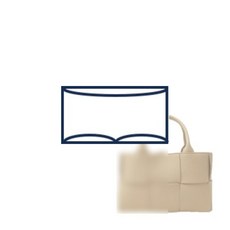 사몰가 보테가 아르코 미니 토트백 709337 가로 25센치 이너백 (BV-Arco-Tote-25)