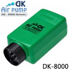 어항기포기 구피산소 대광 2구 기포발생기 DK 8000, 그린