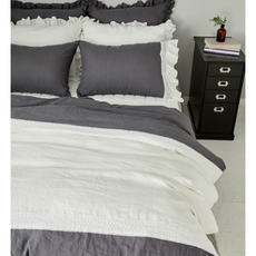 쇼메 린넨 레이스 셔링 침구