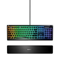 64801 SteelSeries고 내수 게이밍 키보드 저소음 스위치 일본어 배열 108키"APEX 3", 단일상품, 단일상품