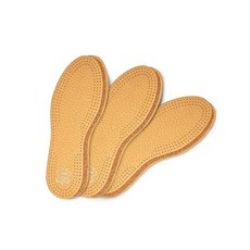 식물성 태닝 양가죽 및 천연 코르크로 만든 신발 안창 3쌍 우아하고 편안함 Kaps Pecari 코르크 세트 베이지.