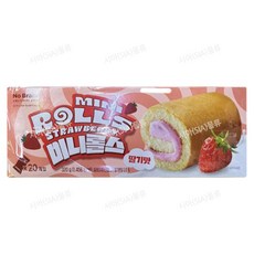 노브랜드 미니롤스 딸기, 4세트, 320g