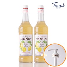 모닌 레몬 시럽 1000ml 2개+모닌 전용 시럽펌프 1개(트루시트러스 사은품)