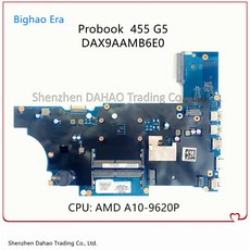 DAX9AAMB6E0 ProBook 455 G5 노트북 마더 보드 AMD A10-9620P CPU DDR4 L15821-601 100 풀 Tespu, 한개옵션0