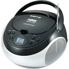 Naxa 전자 제품 NPB-252 BK 휴대용 MP3/CD 플레이어(AM/FM 스테레오 라디오 포함):, 단일옵션, 단일옵션