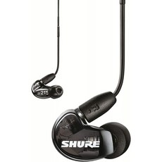 Shure AONIC 215 유선 소리의 절연 이어버드 클리어 사운드 싱글 드라이버 Secure In-Ear Fit 분리 케이블 내구 품질 Ap, 단일옵션, 단일옵션