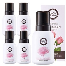 해피바스 로즈버블 여성청결제, 300ml, 5개