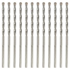 HLOFIZI 1/8인치 x 3인치 조적 드릴 비트 12팩 시멘트 벽돌 돌 블록 스투코 벽 3평형 생크용 콘크리트 해머