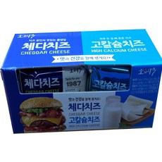 소와나무 치즈 체다 고칼슘 슬라이스치즈270g X 4입 아이스무료, 4개, 270g