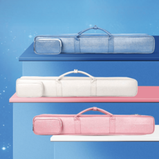  대금가방 핑크 화이트 휴대용 정악 산조 공연 예쁜 대금케이스, 7개입 75cm 화이트 