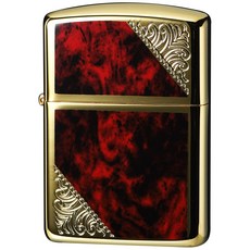 ZIPPO (Zippo) 라이터 아머 베네 치안 양면 가공 골드 도금 레드 162GW-RM