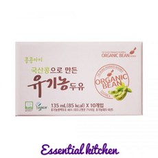 콩콩아이 국산콩으로 만든 유기농 두유 135mL X 10팩