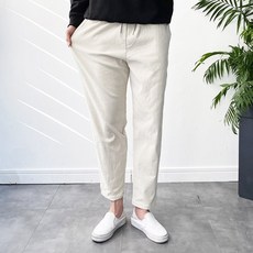 데일트 남자 겨울 기모 스판 밴딩 와이드 면바지 6컬러