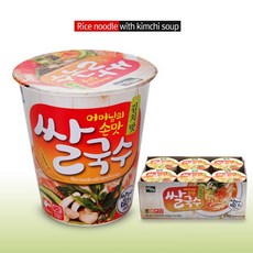 백제 쌀국수 김치맛 컵라면(미니컵) 58g, 10개