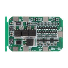 6 팩을위한 6S 15A 24V BMS 보호 PCB 보드 Li- 이온 리튬 18650 배터리 셀