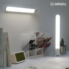 아워웰 쿨 LED 조명 침실 책상 캠핑 차박 무드등 수유등 밝기 조절 충전식 무선 OW-CCL-01 1개