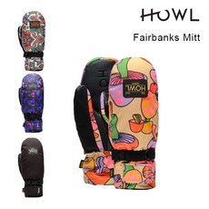스키 보드 장갑 하울 미토 HOWL FAIRBANKS MITT 페어뱅크스밋 23-24 스노보드용 구로브 미트 손싸개 남성, M