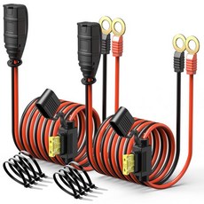 Mellbree 차수막 수방용 마대 차수판 모래주머니 멜브리 2팩 M10 30인치 전선 하네스 NOCO GC008 X 커넥트와 Genius 스마트 배터리 충전기 확장 아일렛 단, M10-30IN-2, 2개