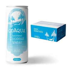CoAqua 유기농 코코넛 워터 6팩 수분 공급을 위한 천연 전해질 자연적으로 달콤한 전해질 음료 칼륨 농축액이 아닌 순수 코코넛 워터 지방 프리 저설탕 240ml(8, CoAqua 유기농 코코넛 워터, 6팩, 수분 공급을, 240ml