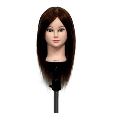 비너스가발 100%인모 40.64cm 연습용 통가발 [B급 제품], 1개, 브라운 1개, 브라운