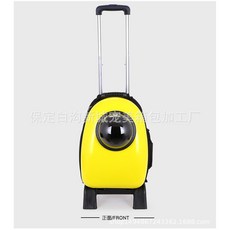 우주선 2021 펫백 개 배낭 통기애완동물 외출 고양이 가방 휴대용 개 가방 애완동물용품, 블루, 1개