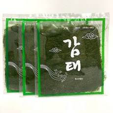 울돌목 서해안 자연산 구운 감태 6매X 3봉 조미감태, 3개