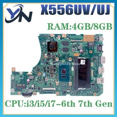 X556UV 노트북 메인보드 ASUS A556U X556UQ X556URK X556UJ X556UQK X556UF X556U I3 I5 I7 GT930M GT940M 930MX 940MX, 11)8GB i5-7th Gen V2G