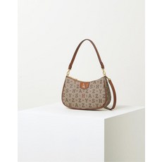 헤지스여성로고패턴가죽숄더백