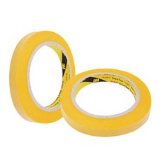 HS이지몰 DIY 퍼티 종이 도색 미술작업 페인트 커버링 내열 마스킹 테이프 12MM 노랑, 1개