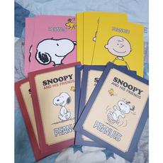스누피 피너트 무제노트 10권, 0 혼합, 10set