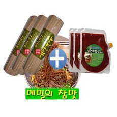 봉평원 메밀국수1kgx3개+비빔장500gx3팩(세트 묶음), 1세트, 5kg