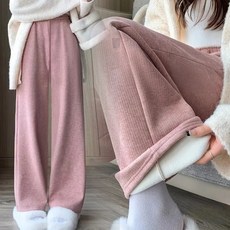 WINTRYON 여성 기모 골덴 코로듀이 밴드 일자 보온 데일리 바지