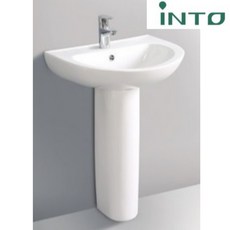 경기남부 직배송 인토L108 [동탄 오산 수원 안산 용인 평택 안성 안양 군포 의왕 성남 광주] 인토세라믹 L-108-1 세면대 긴다리 라운드 세면대 직접 배송, 1개
