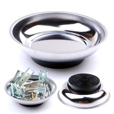 자석 접시 원형 1구 110mm 스덴 트레이 쟁반 스테인레스 마그네트 부착 볼트 넛트 나사 피스 1개 상품 이미지