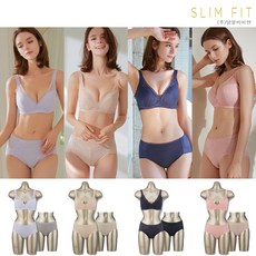 [홈쇼핑] 남영 비비안 슬림핏 시크릿 브라렛 노와이어 브라팬티세트 12종