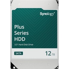 외장하드 휴대용 대용량 Synology HAT3310 8TB Plus Series SATA HDD 3.5 HAT33108T, 12TB - 시놀로지하드디스크