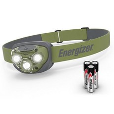 Energizer LED 헤드램프 손전등 400 높은 루멘 캠핑 액세서리 달리기 하이킹 비상등 서바이벌 키트 헤드 램프 충전식 옵션 방수 헤드라이트 이전 버전: 그, Forest Green, 1개, Forest Green