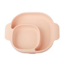 빈지오 흡착 유아식기 접시 매트 보울 컵 스푼 단품 모음 흡착매트, 1-4.흡착식판 아이리쉬 베이비핑크, 1개