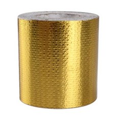 알루미늄 호일 열 차단 테이프 열반사 접착 열 차폐 고온 붕대 테이프(금/은), 3) 10mx5cm gold