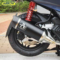 혼다 2022 PCX125 풀시스템 머플러 튜닝 애로우 어반 블랙 카본 캡 21-22년, 스틸캡 - 53540ANN, 머플러 + 촉매